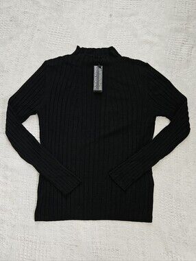 NWT Banana Republic Merino Wool Ribbed Long Sleeve Sweater Lightweight Womens M